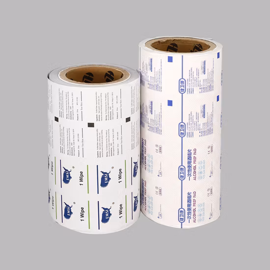 PE-beschichtetes laminiertes Papier für Zucker, medizinisches Aluminiumfolienpapier, Alkohol-Zubereitungspads, Beutelverpackungen